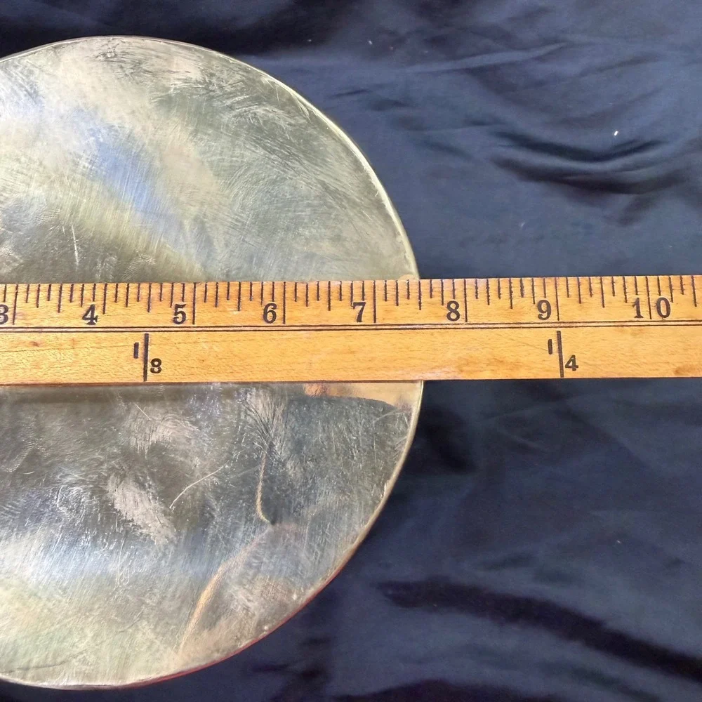 Vintage Brass Diamond Quilted Planter Pot Hollywood Regency Gold 7in